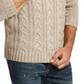 Weatherproof Vintage Men's Ombre Quarter Zip Sweater Brown Size Small