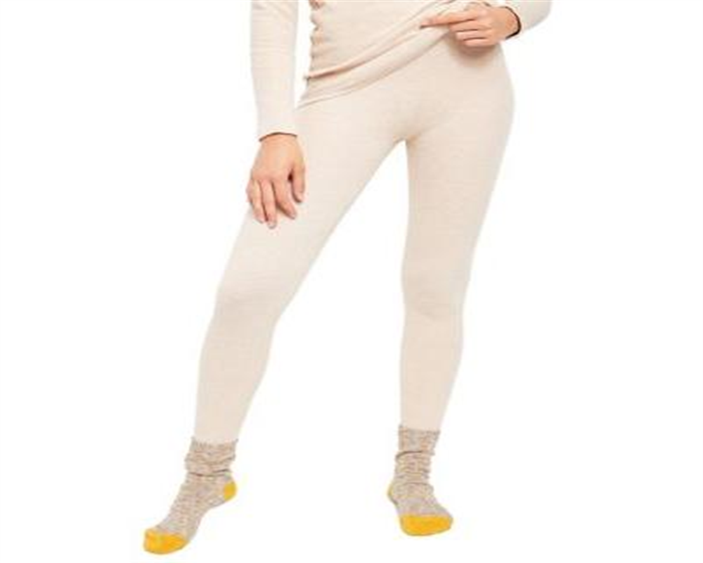 Free People Women's Latte Think Thermal Leggings Brown Size Large