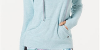 Ideology Women's Lace up Hoodie Green Size Small