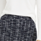 Maison Jules Women's Long Sleeve Tweed Collar Sweater White Size XX-Large