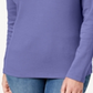 Karen Scott Women's Cotton Henley Neck Top Purple Size Petite Small