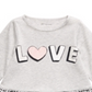 First Impressions Baby Girl's Love Peplum Top Gray Size 6-9MOS