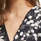 French Connection Women's Short Sleeve Bamba Devore Wrap Dress Black Size 8