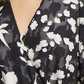 French Connection Women's Short Sleeve Bamba Devore Wrap Dress Black Size 8
