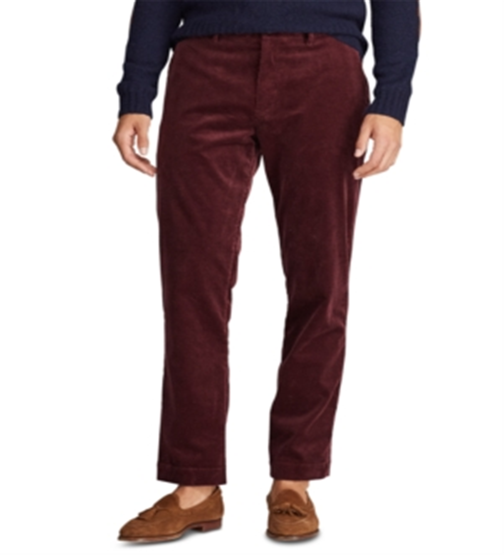 Polo Ralph Lauren Men's Stretch Classic Fit Corduroy Pants Red Size 42X30