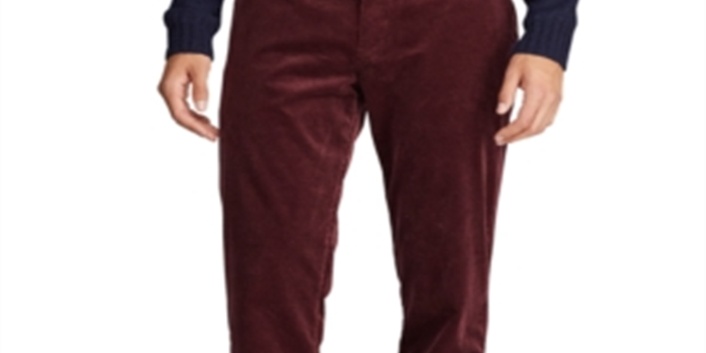 Polo Ralph Lauren Men's Stretch Classic Fit Corduroy Pants Red Size 42X30