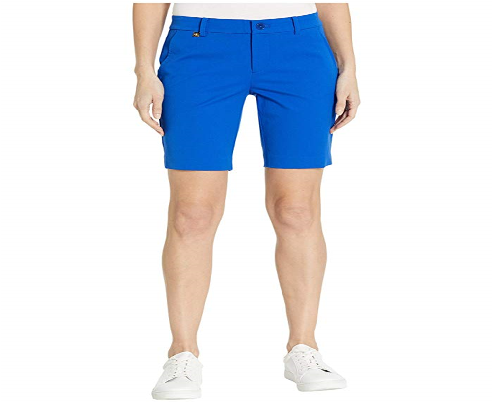 Ralph Lauren Women's Bi Stretch Twill Shorts Blue Size 10 Petite