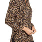 Michael Kors Women's Leopard Print Top Brown- Size X-Large