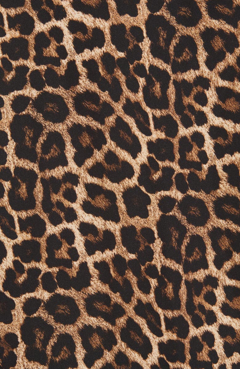 Michael Kors Women's Leopard Print Top Brown- Size X-Large