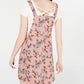 Tinseltown Junior's Blush Floral Skirtall White Size Small