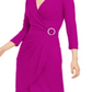 INC International Concepts Women's Rhinestone Wrap Dress Pink Size X-Small