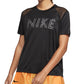 Nike Women's Miler Dri fit Metallic Logo T-Shirt Black Size X-Large