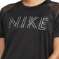 Nike Women's Miler Dri fit Metallic Logo T-Shirt Black Size X-Large