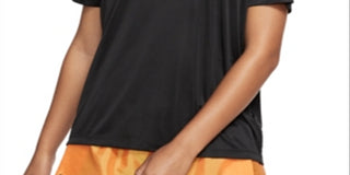 Nike Women's Miler Dri fit Metallic Logo T-Shirt Black Size X-Large