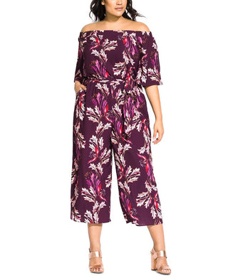 City Chic Women's Jumpsuit Red Size 18W