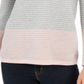 Charter Club Women's Colorblocked Ottoman Sweater Gray Size X-Small