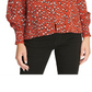 Sanctuary Women's Noelle Smocked Sleeve Top Red Size -XXS