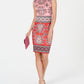 Vince Camuto Women's Scuba Sheath Dress Orange Size 4