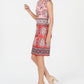 Vince Camuto Women's Scuba Sheath Dress Orange Size 4