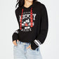 Love Tribe Junior's Mickey Mouse Graphic Hoodie Black Size L