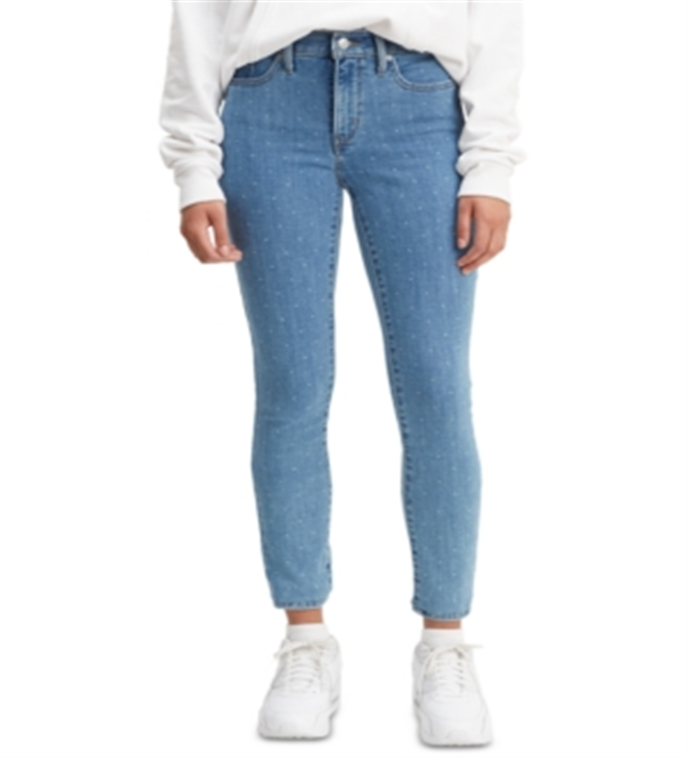 Levi's Women's 311 Shaping Skinny Polka Dot Jeans Blue Size 29x30