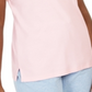 Karen Scott Women's Eyelet Shoulder V-Neck Top Pink Size X-Small