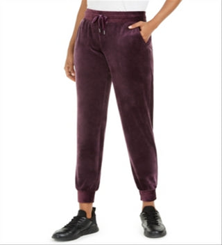 Ideology Women's Velour Joggers Purple Size XL