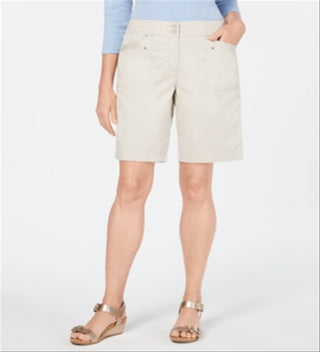 Karen Scott Women's Skimmer Shorts Beige Size 6P