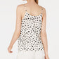 Bar III Women's Polka Dot Camisole Top White Size X-Small