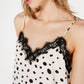 Bar III Women's Polka Dot Camisole Top White Size X-Small
