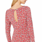 Free People Women's Red Long Sleeve Mini Dress Red Size S