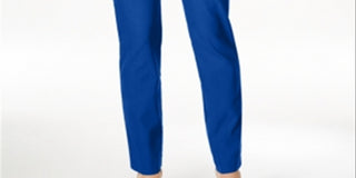 Charter Club Women's Cambridge Tummy Control Slim Leg Pants Blue Size 6 Petite