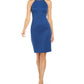 Calvin Klein Women's Embellished Sheath Dress -Blue Size -14