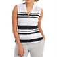 Calvin Klein Women's Striped Top Black Size Medium