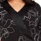 Alfani Women's Plus Printed Surplice Neck Blouse Black Size 0X