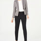 Le Suit Women's Birdseye One Button Pant Suit -Black Size 2 Petite