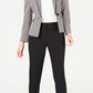 Le Suit Women's Birdseye One Button Pant Suit -Black Size 2 Petite