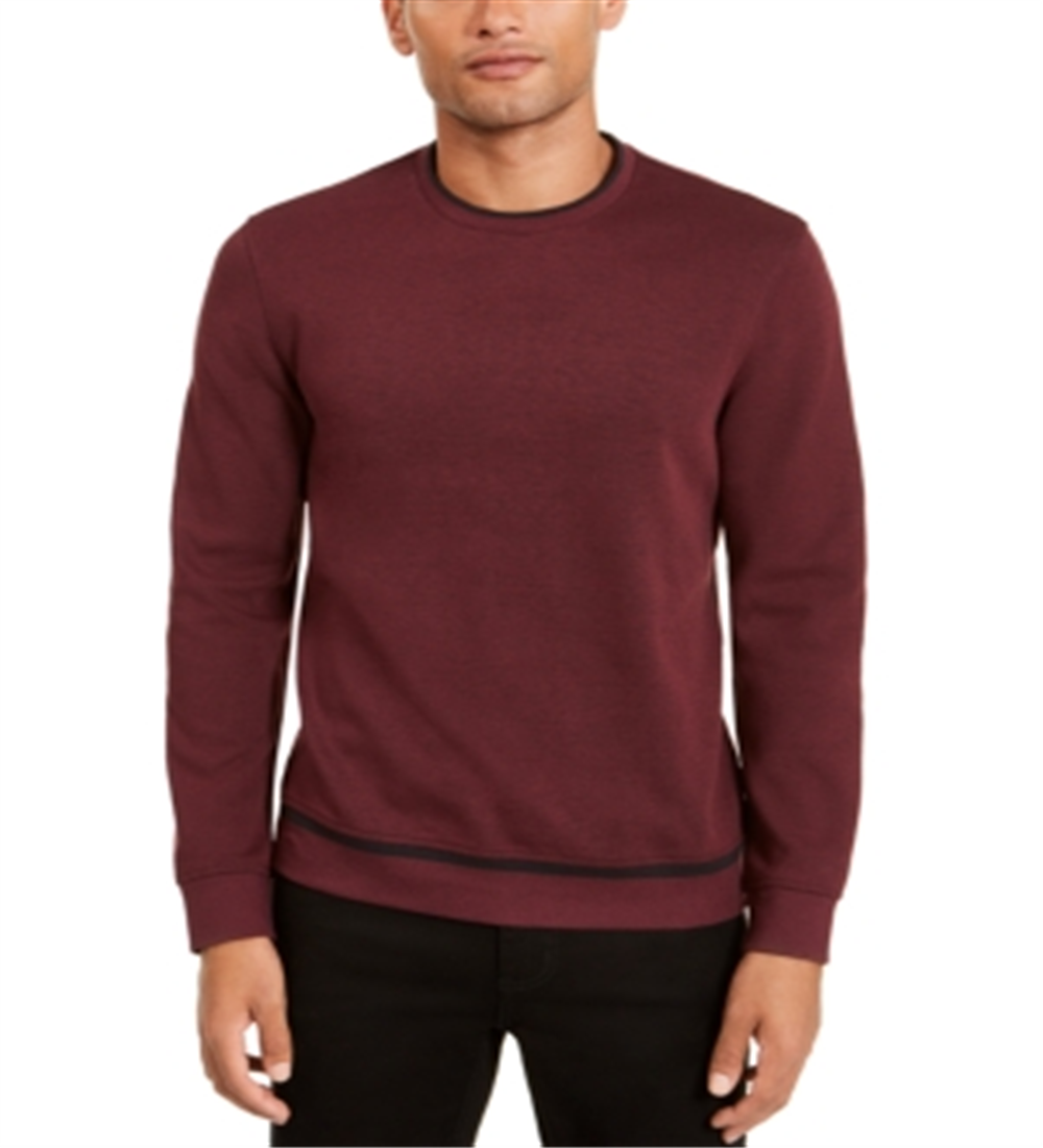 Alfani Men's Classic Fit Tipped Sweatshirt Red Size XX-Large