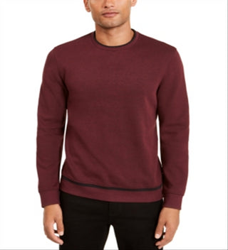 Alfani Men's Classic Fit Tipped Sweatshirt Red Size XX-Large
