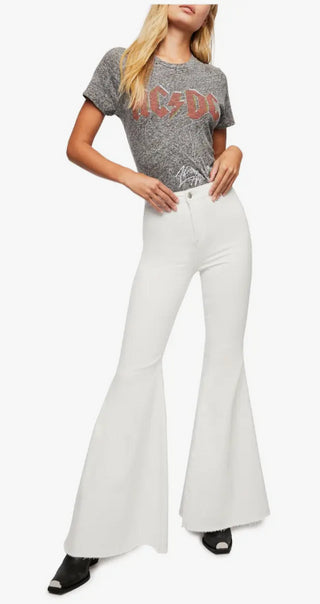 Free People Women's Just Float on Flare Jeans White Size 26