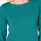Karen Scott Women's Button Shoulder Sweater Blue Size S