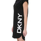 DKNY Women's Logo Mini Dress Black Size Medium
