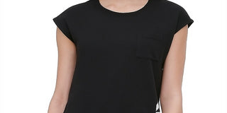 DKNY Women's Logo Mini Dress Black Size Medium