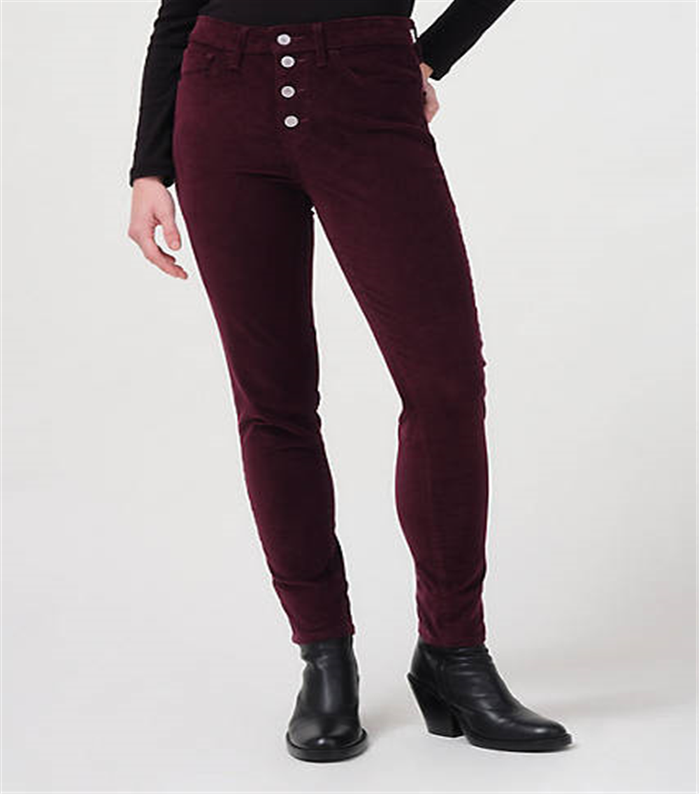 Levi's Women's 721 Corduroy High Rise Skinny Pants Red Size 28X30