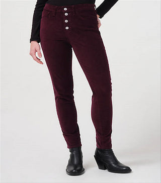 Levi's Women's 721 Corduroy High Rise Skinny Pants Red Size 28X30