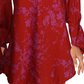 Free People Women's Satin Short Mini Dress Red Size X-Small