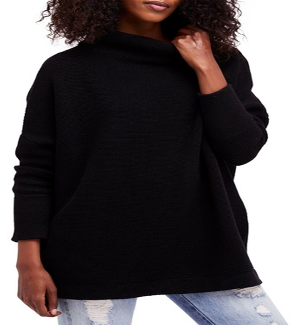 Free People Women's Ottoman Slouchy Tunic Black Size X-Small