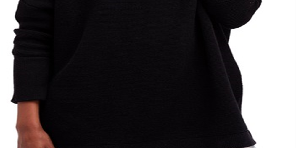 Free People Women's Ottoman Slouchy Tunic Black Size X-Small