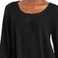 Style & Co Women's Swing Blouse Black Size X-Small