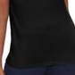 Karen Scott Women's Cotton Crochet Trim T-Shirt Black Size Large